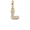 Baublebar Pave Bubble Initial Cluster Charm In Gold