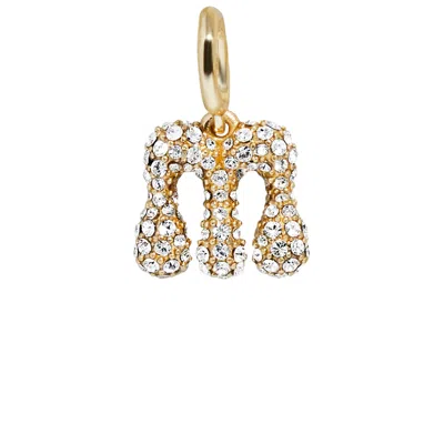 Baublebar Pave Bubble Initial Cluster Charm In Gold