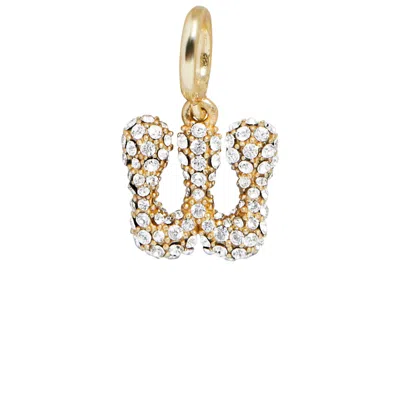 Baublebar Pave Bubble Initial Cluster Charm In Gold