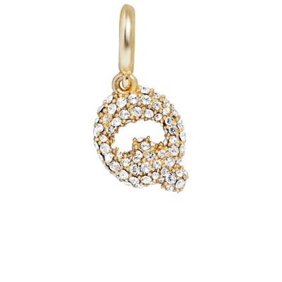 Baublebar Pave Bubble Initial Cluster Charm In Gold