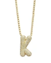 BAUBLEBAR PAVE BUBBLE INITIAL PENDANT NECKLACE, 18-21