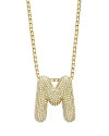 Baublebar Pave Bubble Initial Pendant Necklace, 18-21 In M