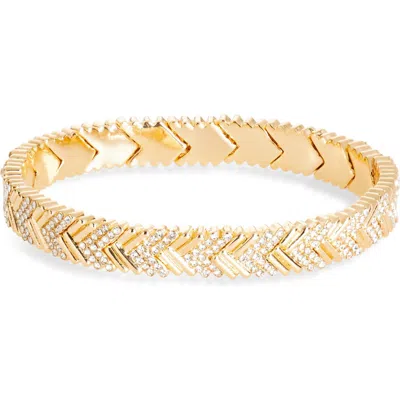 Baublebar Pavé Crystal Herringbone Stretch Bracelet