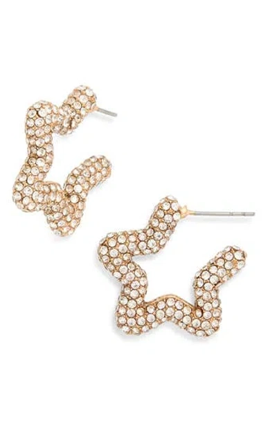 Baublebar Pavé Crystal Star Hoop Earrings In Multi