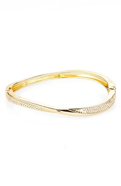 Baublebar Pavé Cubic Zirconia Wavy Hinge Bracelet In Gold