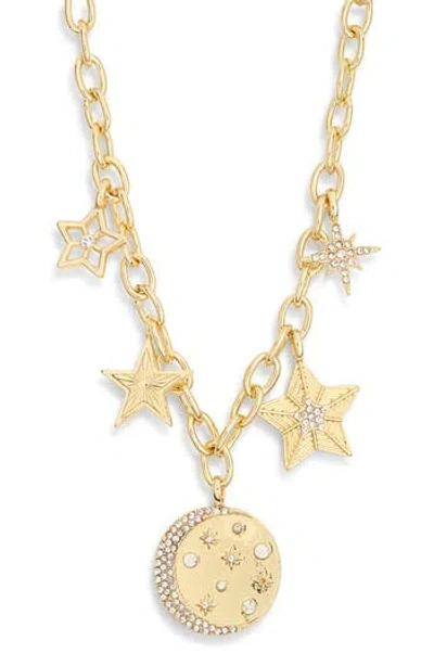 Baublebar Pavé Cz Celestial Charm Necklace In Gold