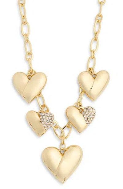 Baublebar Pavé Cz Heart Charm Necklace In Gold