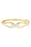 Baublebar Pavé Cz Link Bangle Bracelet In Transparent