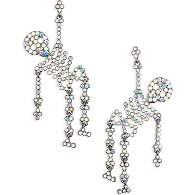 Baublebar Pavé Cz Skeleton Drop Earrings In Transparent