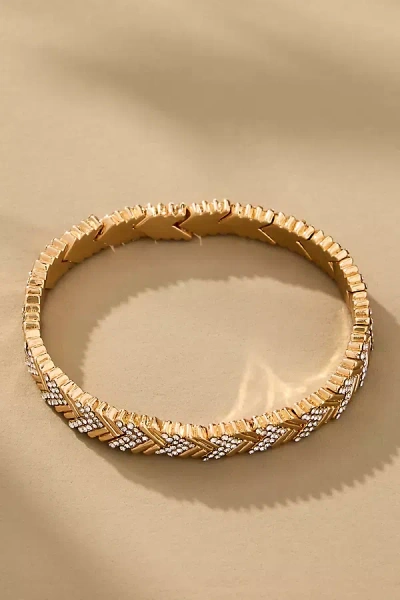 Baublebar Pavé Herringbone Stretch Bracelet In Gold