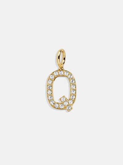 Baublebar Pavé Initial Cluster Charm In Gold