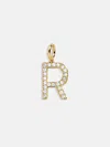 Baublebar Pavé Initial Cluster Charm In Gold