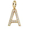 Baublebar Pavé Initial Cluster Charm In Gold