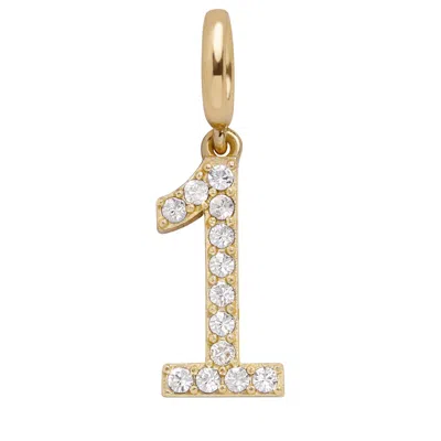 Baublebar Pavé Number Cluster Charm In Gold