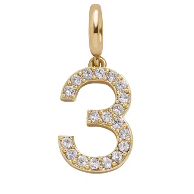 Baublebar Pavé Number Cluster Charm In Gold