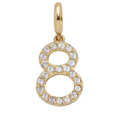 Baublebar Pavé Number Cluster Charm In Gold