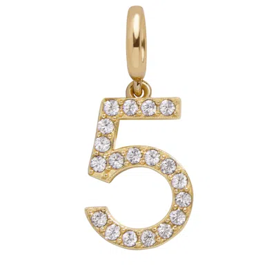 Baublebar Pavé Number Cluster Charm In Blue