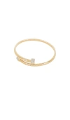 Baublebar Pave Single Wrap Cuff In Clear