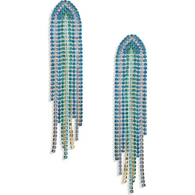 Baublebar Pavé Tassel Drop Earrings In Blue