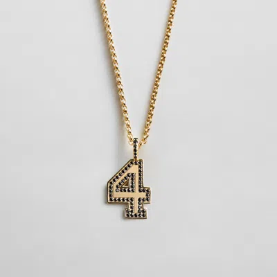 Baublebar Pavé Varsity Number Custom Necklace In Multi