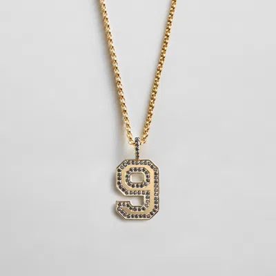 Baublebar Pavé Varsity Number Custom Necklace In Multi