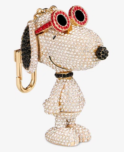 Baublebar Peanuts | Macy's 100th Thanksgiving Day Parade Snoopy 3d Crystal-set Bag Charm In Clear,white
