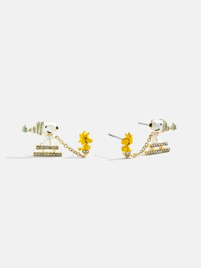 Baublebar Peanuts Snoopy & Woodstock Sledding Earrings