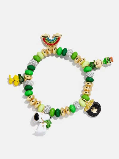 Baublebar Peanuts St. Patrick's Day Charm Bracelet In Multi