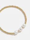 Baublebar Pearl Stretch Bracelet In Gold