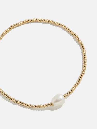 Baublebar Pearl Stretch Bracelet In Gold