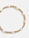 Baublebar Pearl Stretch Bracelet In Gold