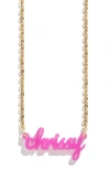 Baublebar Personalized Pendant Necklace In Gold