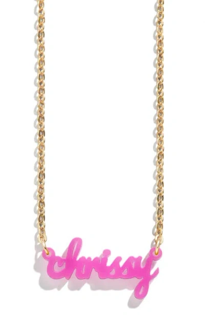 Baublebar Personalized Pendant Necklace In Gold