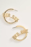 Baublebar Phillies Nameplate Hoops In Gold