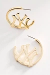 Baublebar Phillies Nameplate Hoops In Gold