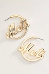 Baublebar Phillies Nameplate Hoops In Gold