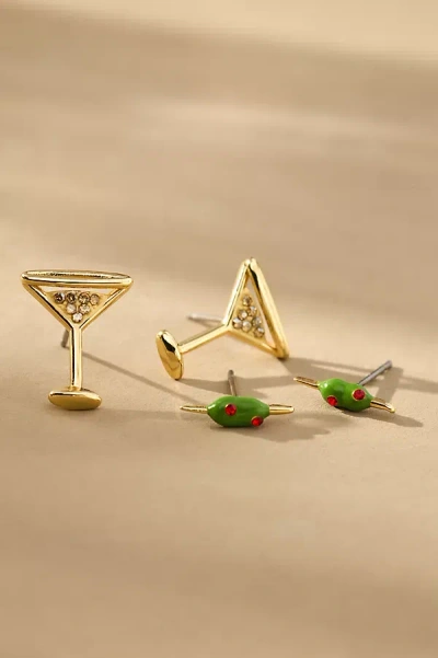 Baublebar Pimento Memento Martini Earring Set In Gold