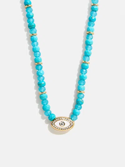 Baublebar Positive View Semi-precious Evil Eye Necklace In Blue