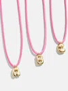 Baublebar Pretty In Pink Kids Initial Necklace