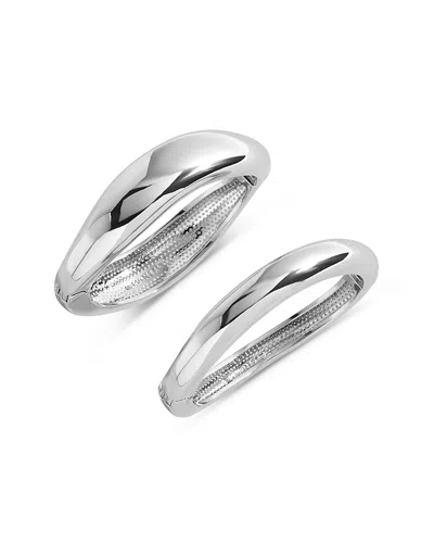 Baublebar Priya Hinge Bangle Bracelet Set In Silver