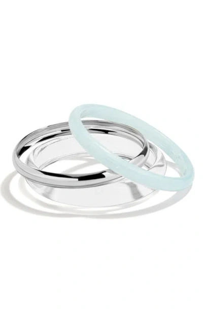 Baublebar Raven Set Of 3 Bangle Bracelets In Silver