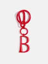 Baublebar Red Initial Enamel Bag Charm In Red