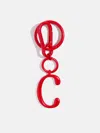 Baublebar Red Initial Enamel Bag Charm In Red