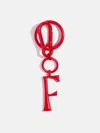 Baublebar Red Initial Enamel Bag Charm