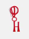 Baublebar Red Initial Enamel Bag Charm