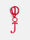 Baublebar Red Initial Enamel Bag Charm In Red