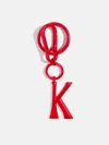 Baublebar Red Initial Enamel Bag Charm In Red