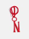 Baublebar Red Initial Enamel Bag Charm In Red