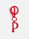 Baublebar Red Initial Enamel Bag Charm In Red