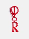 Baublebar Red Initial Enamel Bag Charm In Red